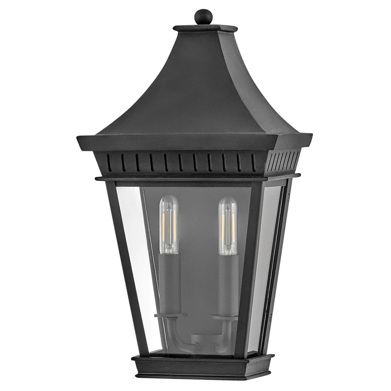 Außen-Wandlaterne Chapel Hill 2-flammig IP44 Schwarz