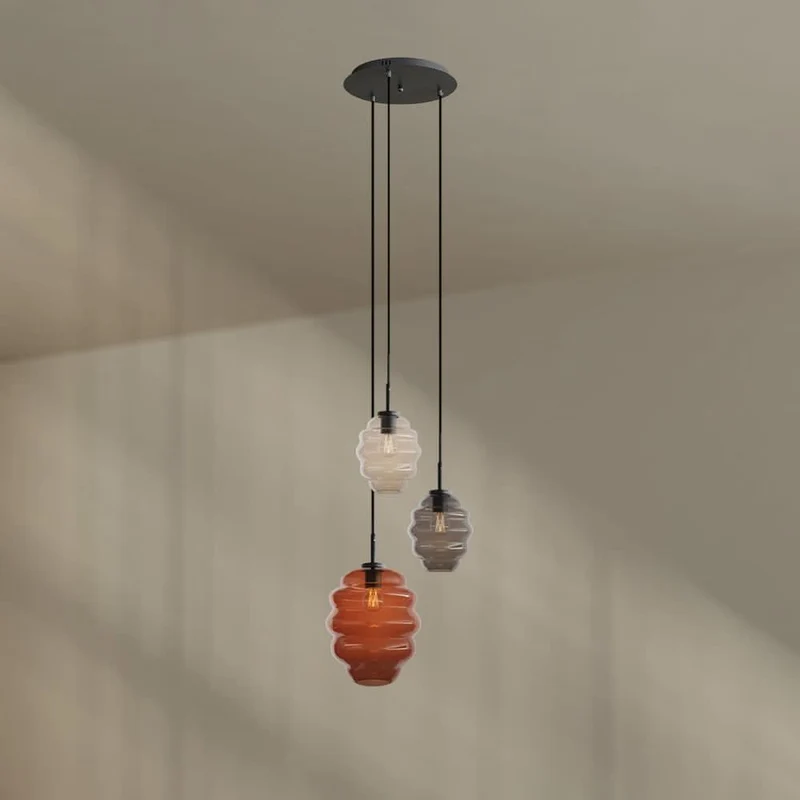 s.luce Echos Galerieleuchte 3-flammig Ø 40cm Baldachin Ø 18/25cm