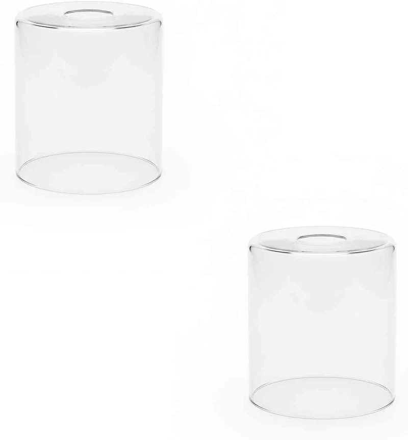 Ersatzglas lampenschirm E27 Klarglas | Zylinder Lampenglas Ø 14cm / Ø7,5cm~3688