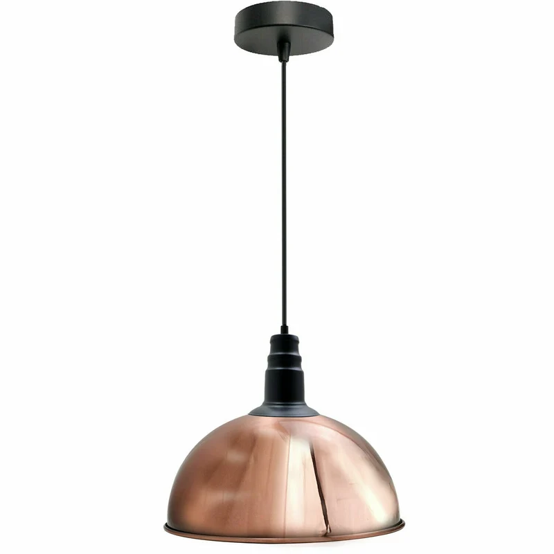 Industrielle Pendelleuchte Hängeleuchte Metall E27 messing Pendellampe~3828