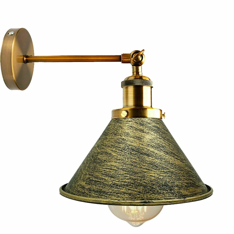 LEDSONE Retro Wandleuchte Industrie-Design E27 Metall ~3826