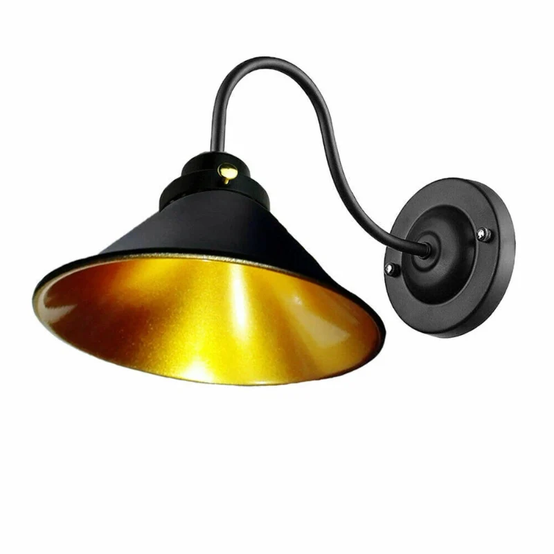 Vintage Wandleuchte E27 Industrie Wandlampe Schwanenhals ~3817