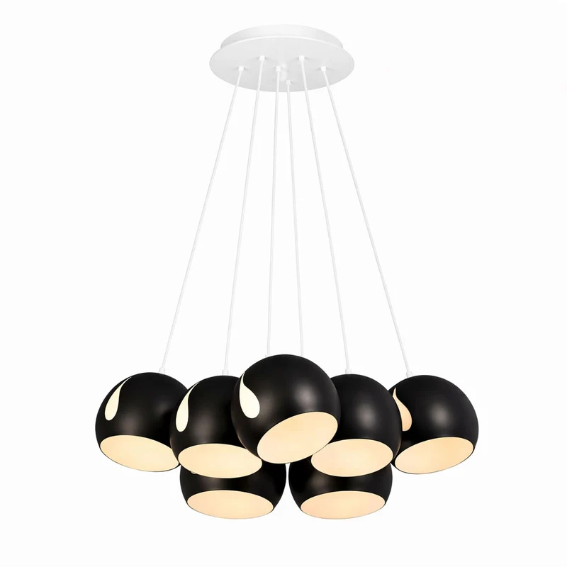 s.luce Ball Cluster Mehrfach-Pendelleuchte Cluster 7-flammig 7x20cm