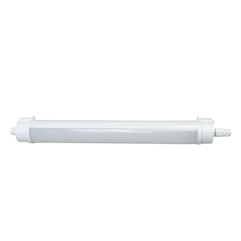 LED Feuchtraumleuchte, 60 cm, 20W-16W-12W einstellbar, max. 2447 lm, 3CCT,IP65, IK08, rund, durchschleifbar