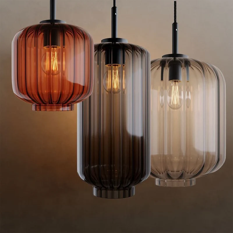 s.luce Velo Glas-Pendelleuchte Aufhängung 150cm Weiß
