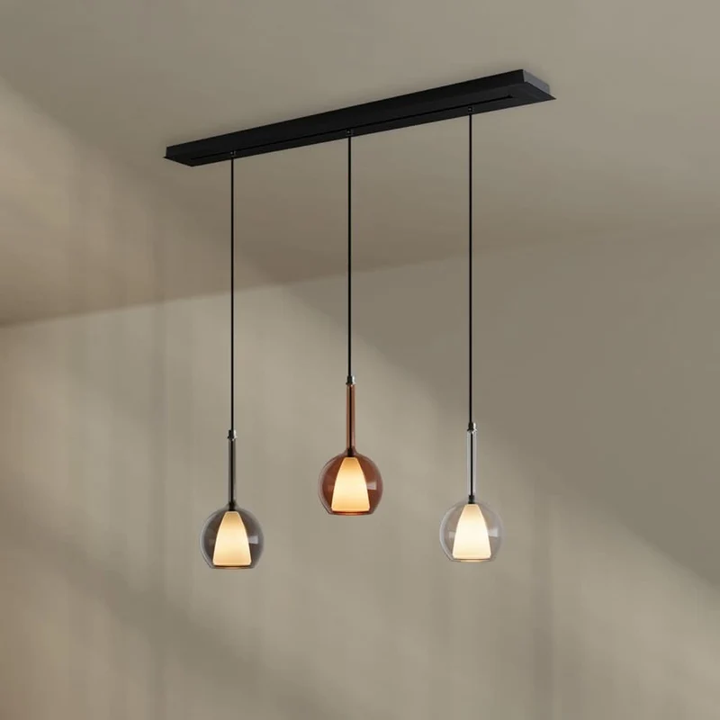 s.luce Belluna Esstisch-Pendelleuchte 3-flammig 120cm