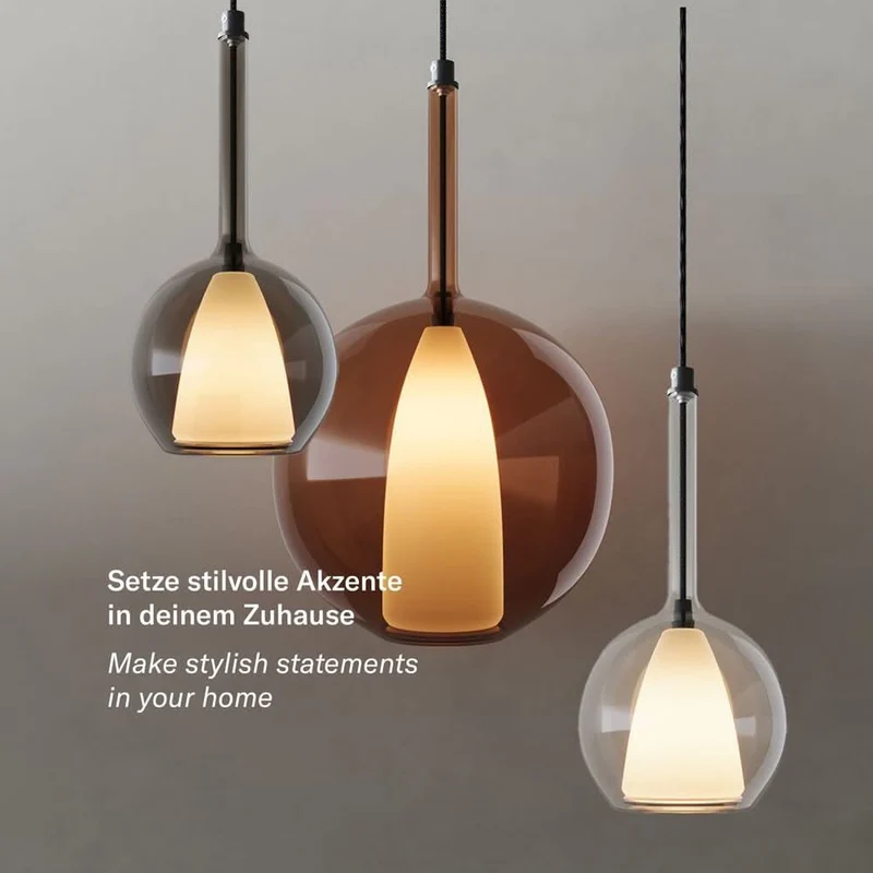 s.luce Belluna Esstischleuchte 5-flammig 160cm 2-reihig