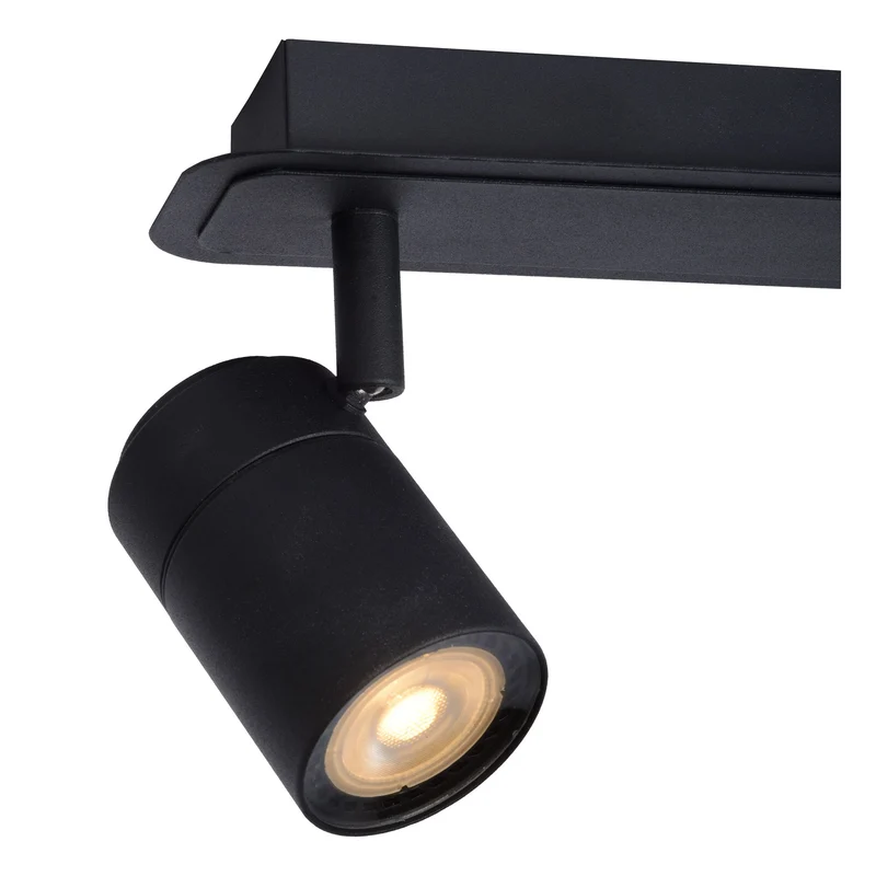 LED-Bad-Deckenspot Lennert 3-flammig dimmbar IP44 Schwarz