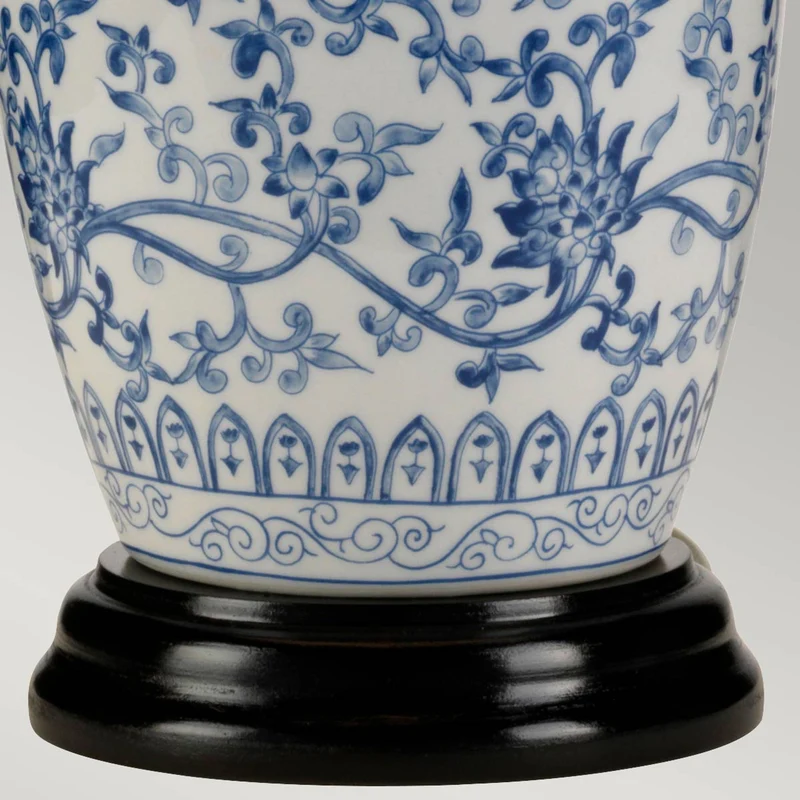 Tischleuchte Blue Ginger Jar 1-flammig Ø 36cm