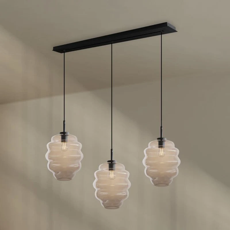 s.luce Echos Esszimmer-Hängeleuchte 3-flammig 120cm Ø 25cm
