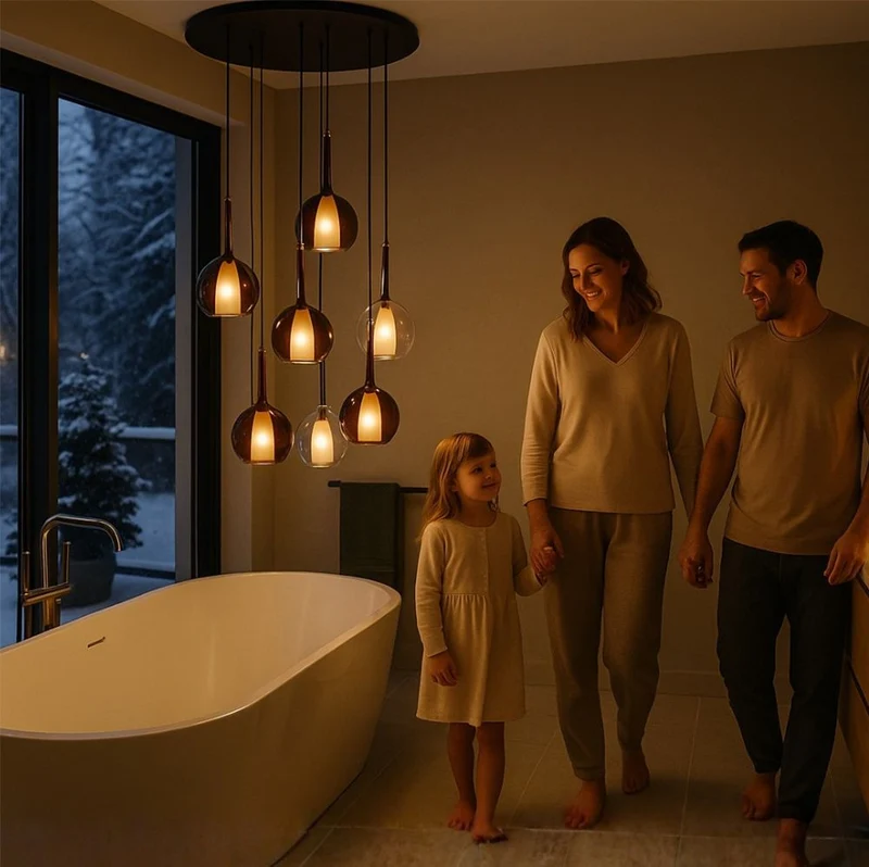 s.luce Belluna Galerieleuchte 20-flammig Ø 120cm Baldachin