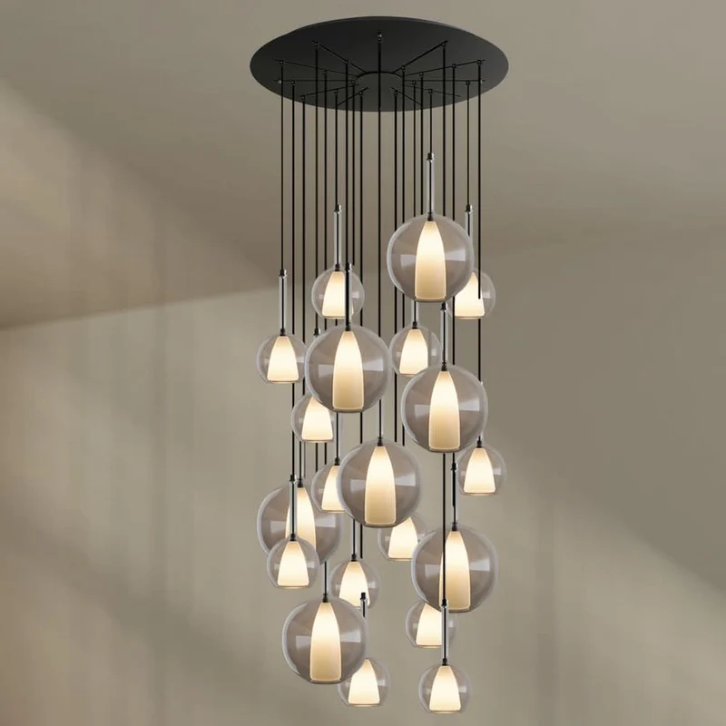 s.luce Belluna Galerieleuchte 20-flammig Ø 120cm Baldachin