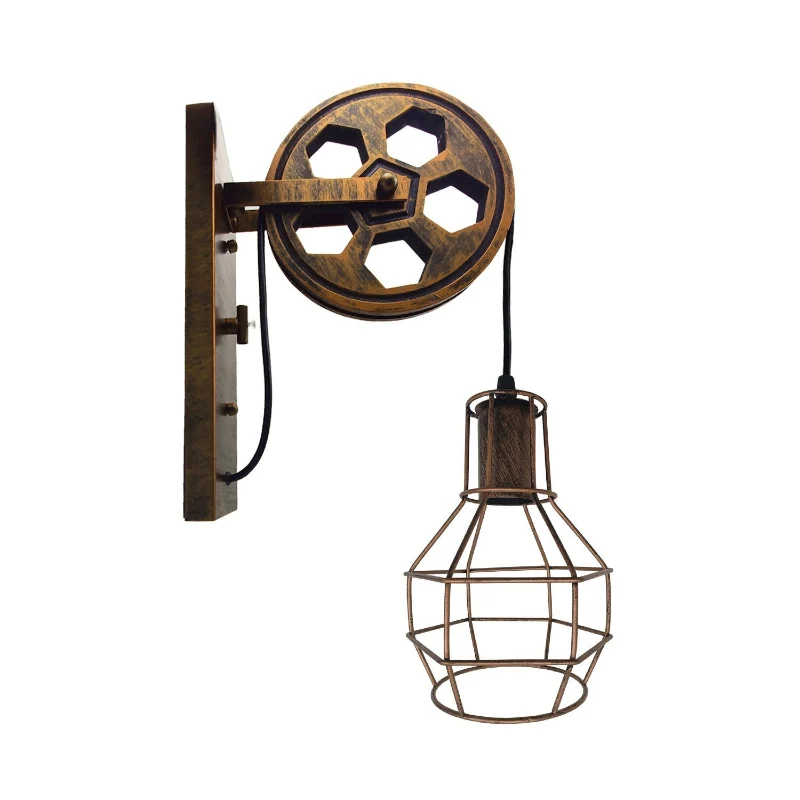 LEDSONE Vintage Rad-Wandlampe Industrial Flur ~3662