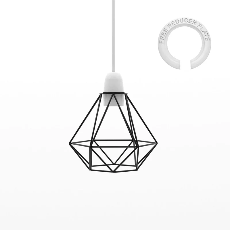 Geometrischer Drahtkäfig Lampenschirm~3681