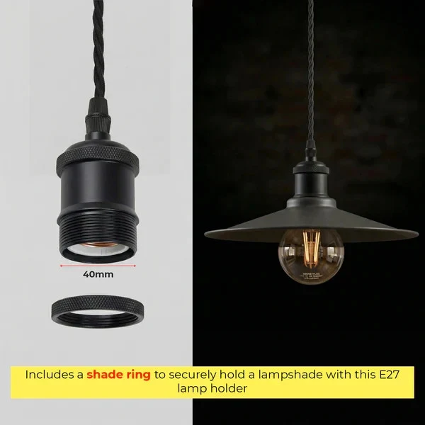 Pendelleuchte Verdrilltes Kabel mit Lampenfassung ~3813