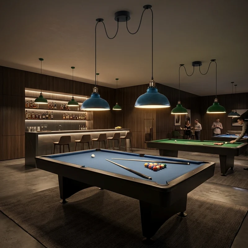 Spinnen-Pendelleuchte 2er-Köpfen, Affenschaukel restaurant bar Deckenlampe E27 ~3800