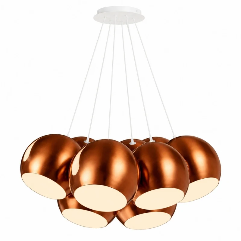 s.luce Ball Cluster Mehrfach-Pendelleuchte 7-flammig 7x30cm