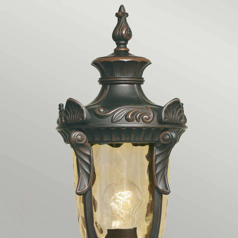 Sockelleuchte Philadelphia 1-flammig Bronze H 54cm