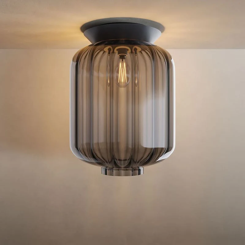 s.luce Velo Glas-Deckenleuchte E27