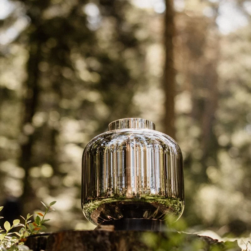 s.luce Velo Glas-Tischleuchte mit Schalter