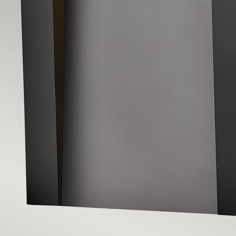 LED-Wandleuchte Taper 1-flammig Schwarz Ø 23cm