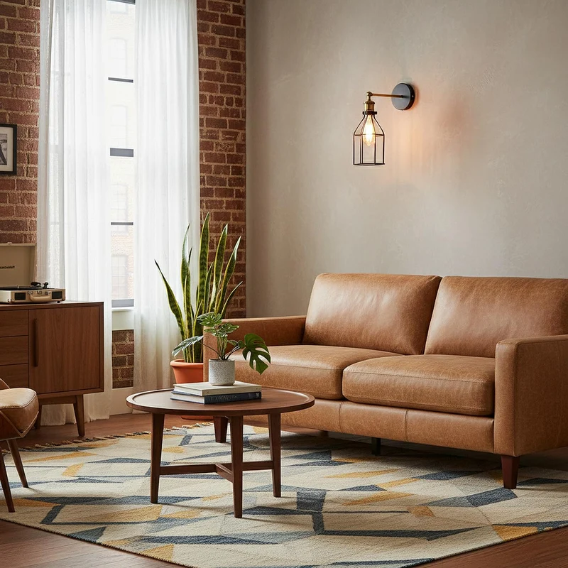 Industrielle Wandleuchte mit Verstellbarem Arm und Metallkäfig-E27 ~3770