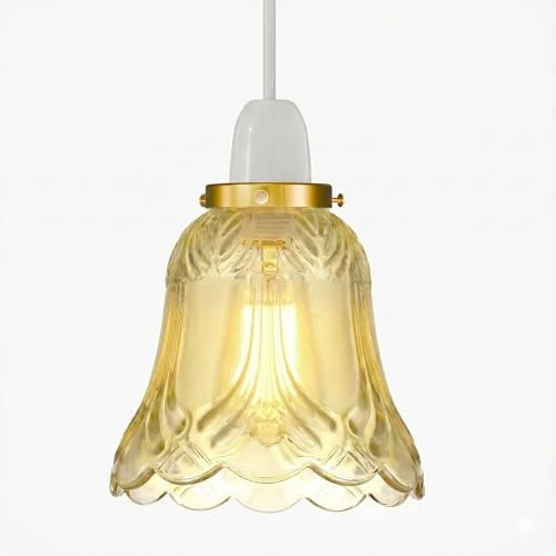 Glaslampenschirm im Vintage-Stil für Pendelleuchten~3760