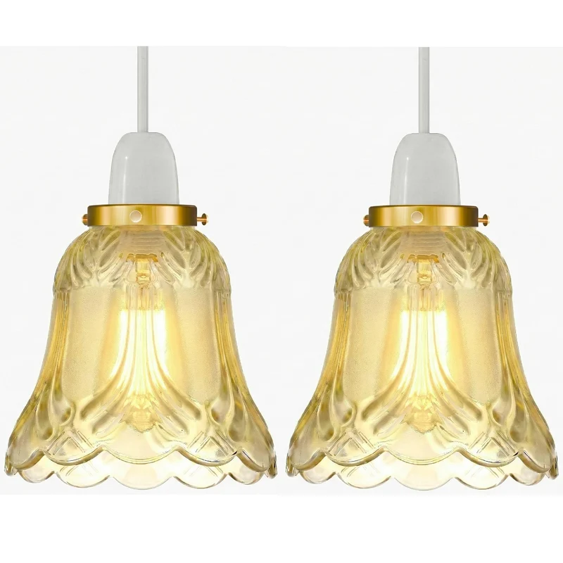 Glaslampenschirm im Vintage-Stil für Pendelleuchten~3760