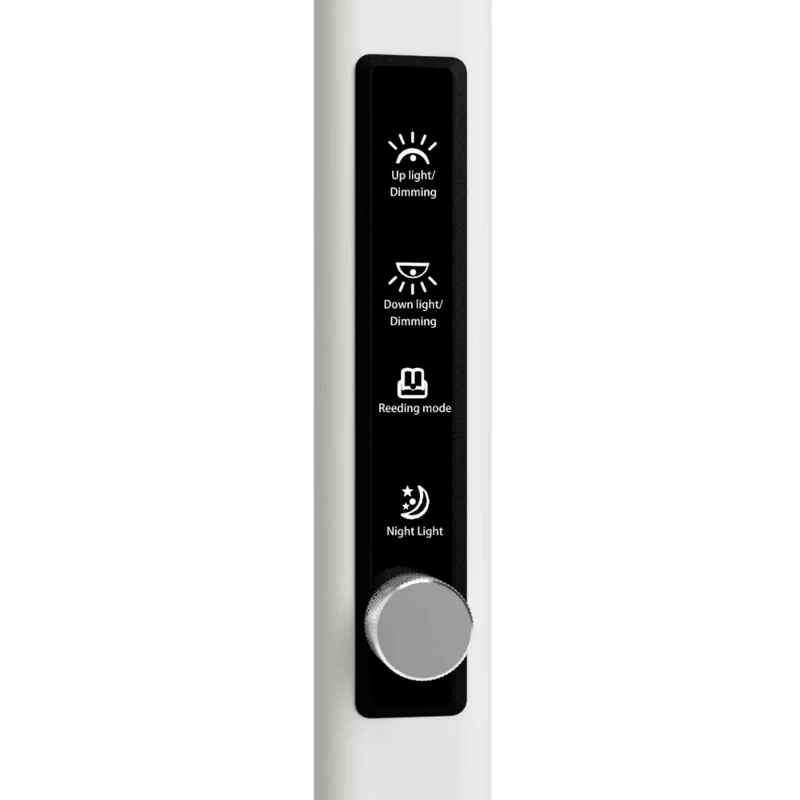 LED-Büro-Stehleuchte, Up/Down, 110 W, 8.000 lm, 4.000 K, weiß, UGR<16, dimmbar