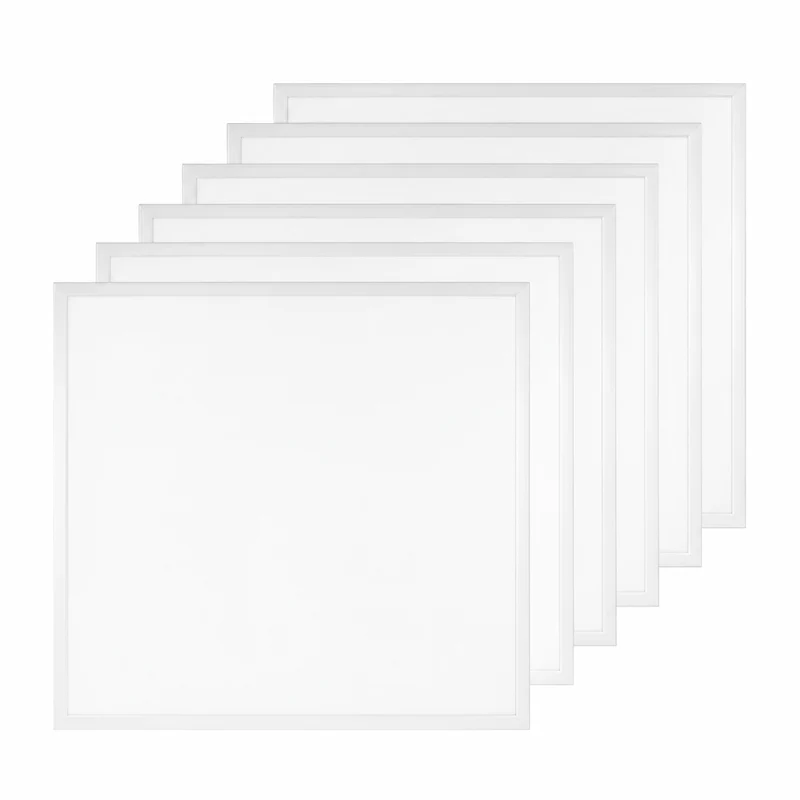 6er Pack LED-Panel, 20 W, 4240 lm, 4000 K, weiß, 62x62 cm, Energieeffizienzklasse A