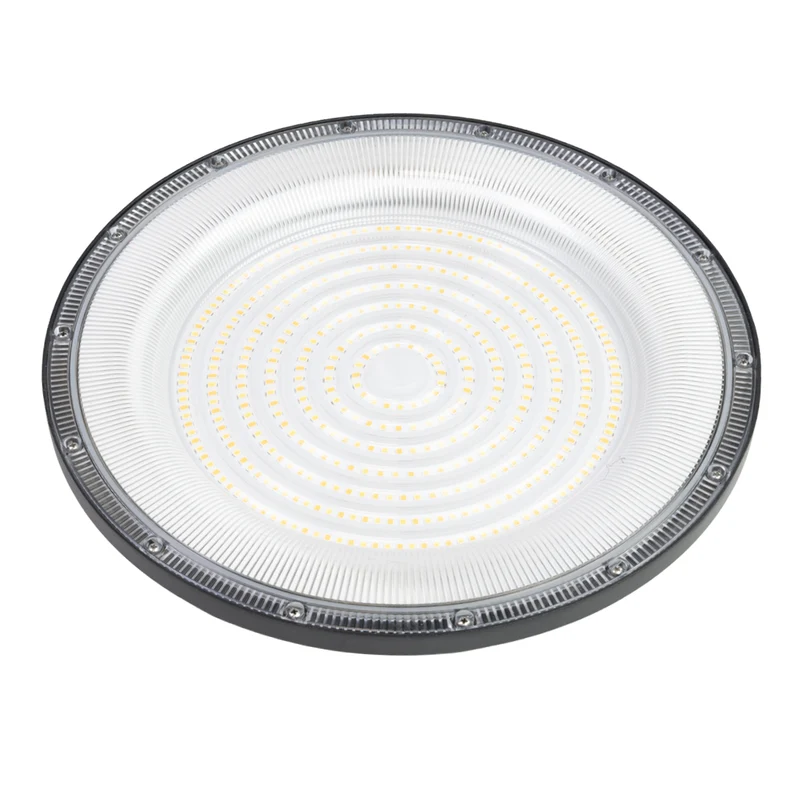 LED-HighBay, UFO, schwarz, 200 W, 20000 lm, 3CCT 3000-6500 K (warm-, neutral-, kaltweiß), IP65