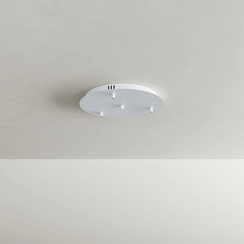 s.luce Santa Air LED Esszimmer-Pendelleuchte 3-flammig Ø 40cm Baldachin