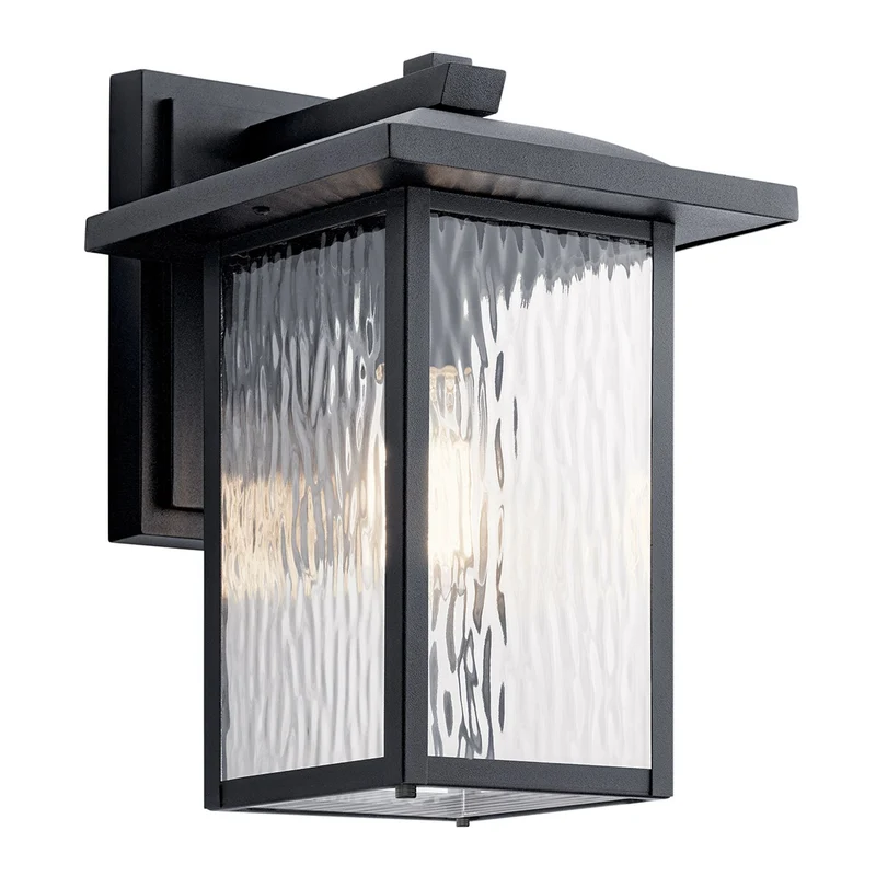 Wandleuchte Cappanna 1-flammig Schwarz 22x25cm