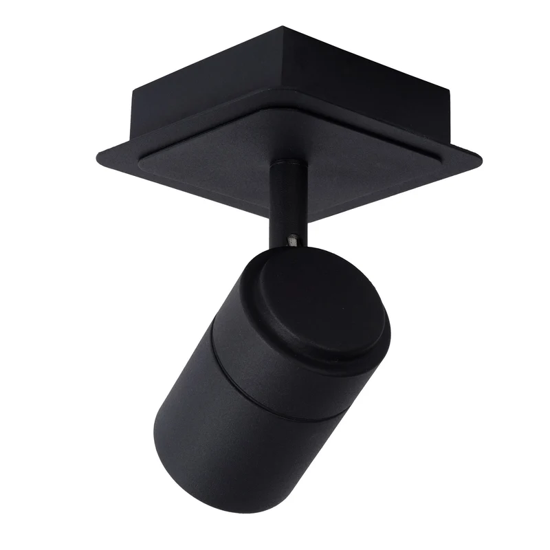 LED-Bad-Deckenspot Lennert dimmbar schwenkbar IP44 Schwarz