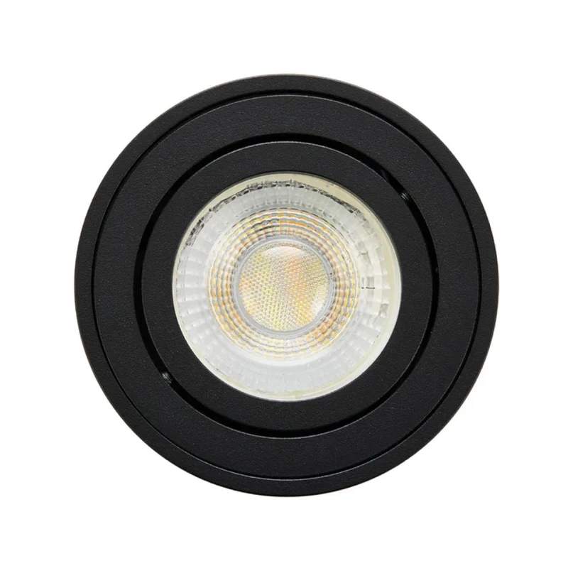LED Aufbauspot, 7 W, 670 lm, 3CCT, dimmbar, schwenkbar, Aluminium, schwarz