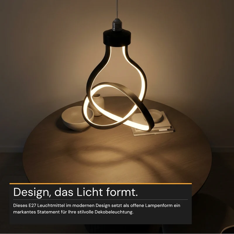 LED-Leuchtmittel, 12 W, 650 lm, 3.000 K, E27, Modernes Design, Dekobeleuchtung