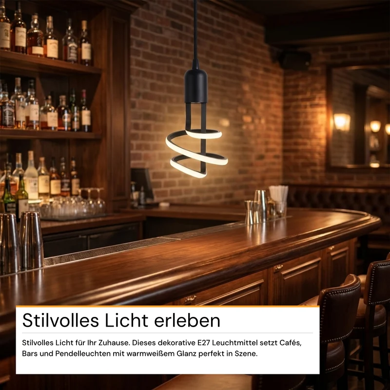 LED-Leuchtmittel, 12 W, 850 lm, 3.000 K, E27, Modernes Design, Dekobeleuchtung