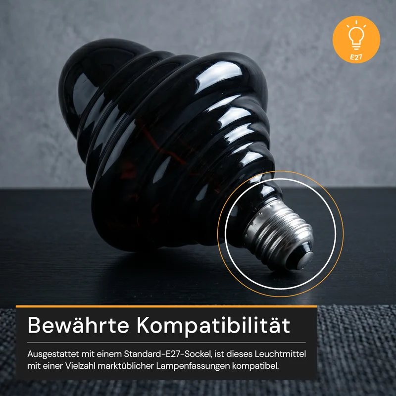 LED Filament Leuchtmittel, UFO, SMOKE, UFOG125, E27, 4 W, 40lm, 1800K, dimmbar