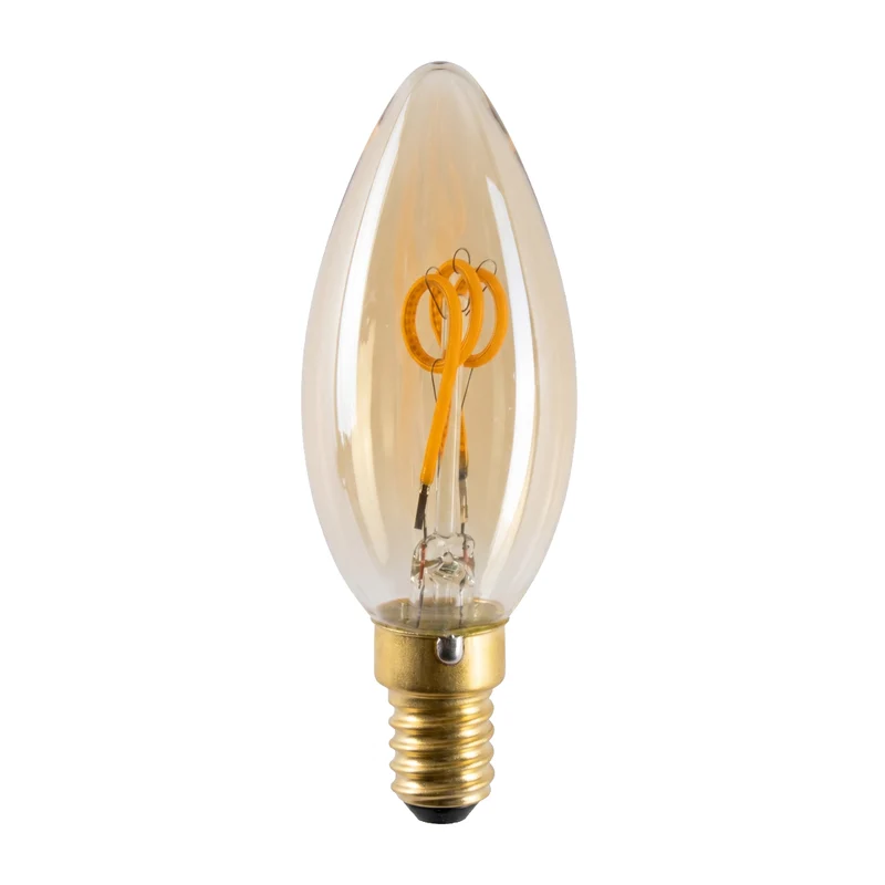 LED Filament Leuchtmittel, Kerze, C35, E14, 3 W, 165 lm, 2200K, dimmbar