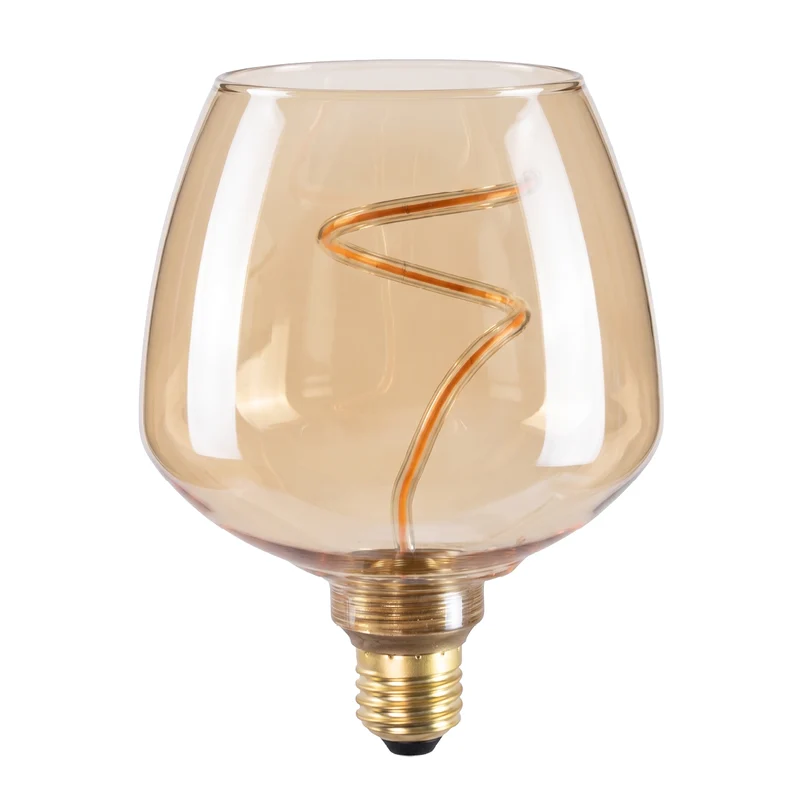 LED Filament Leuchtmittel, Bulbous, BN9, E27, 4W, 200lm, 1800K, dimmbar