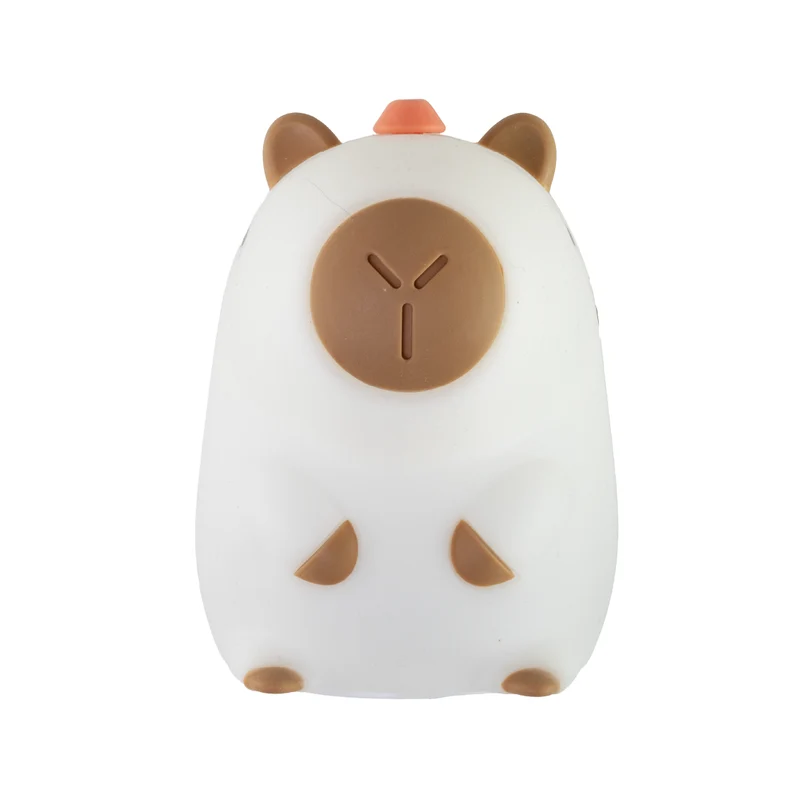 LED Nachtlicht Capybara, 1,7 W, 70 lm, 3000 K, 5-Stufen-Dimmfunktion, 30-Minuten-Timer
