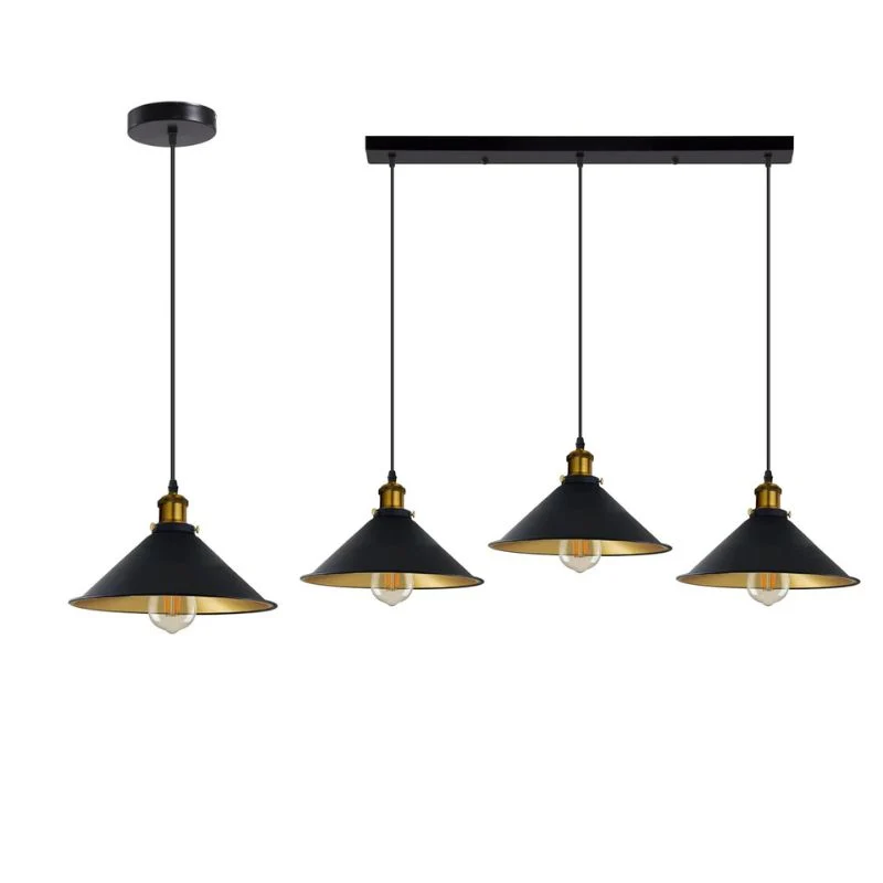 Industrial Pendelleuchte Schwarz 1 / 3-flammig LEDSONE ~3629