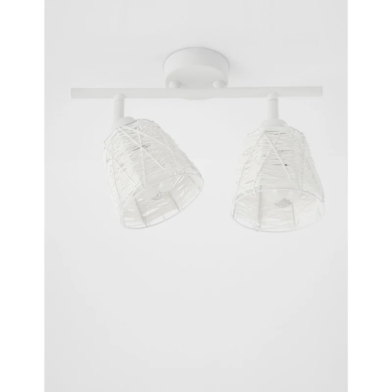 Nova Luce Sion Deckenspot 2-flammig Metall Stoff