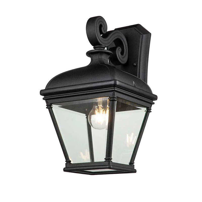 Außen-Wandlaterne Bayview 1-flammig IP44 Schwarz 42cm