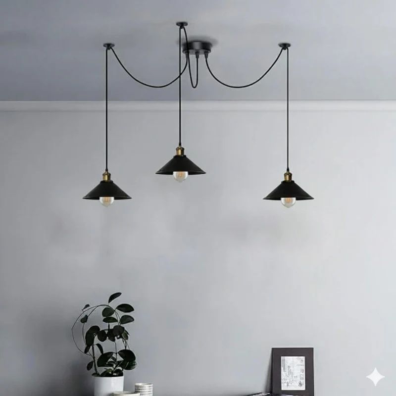 Pendelleuchte Industrial Metall Kegelschirm~3597