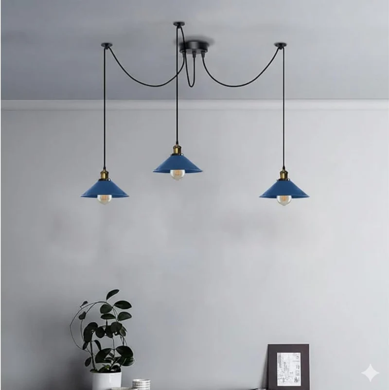 Pendelleuchte Industrial Metall Kegelschirm~3597