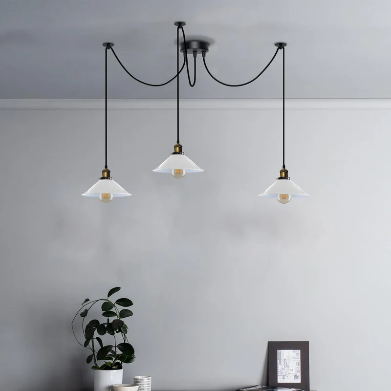 Pendelleuchte Industrial Metall Kegelschirm~3597