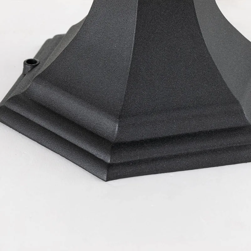 Sockelleuchte Bayview 1-flammig Schwarz Ø 18cm