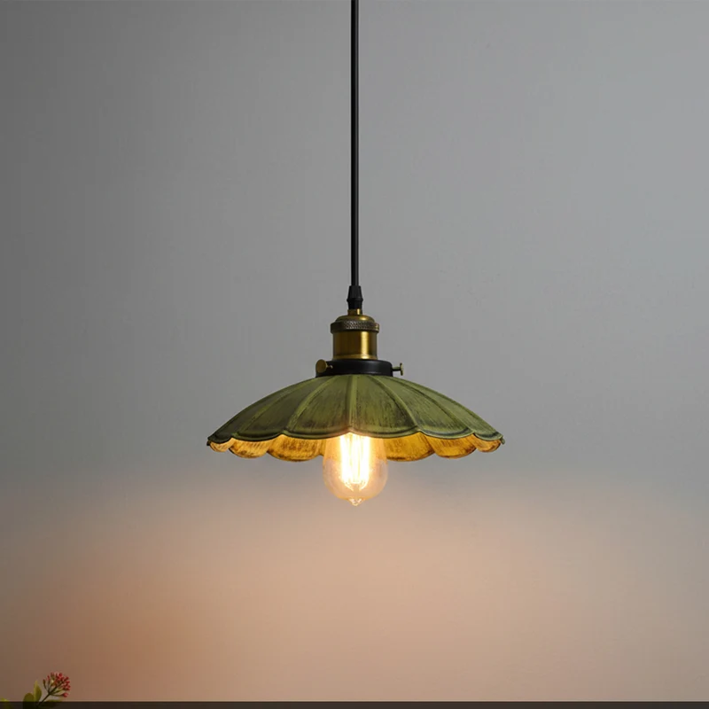 Hängelampe in Blütenform – Vintage Industrie Pendelleuchte | Ø 22cm | E27 ~3582