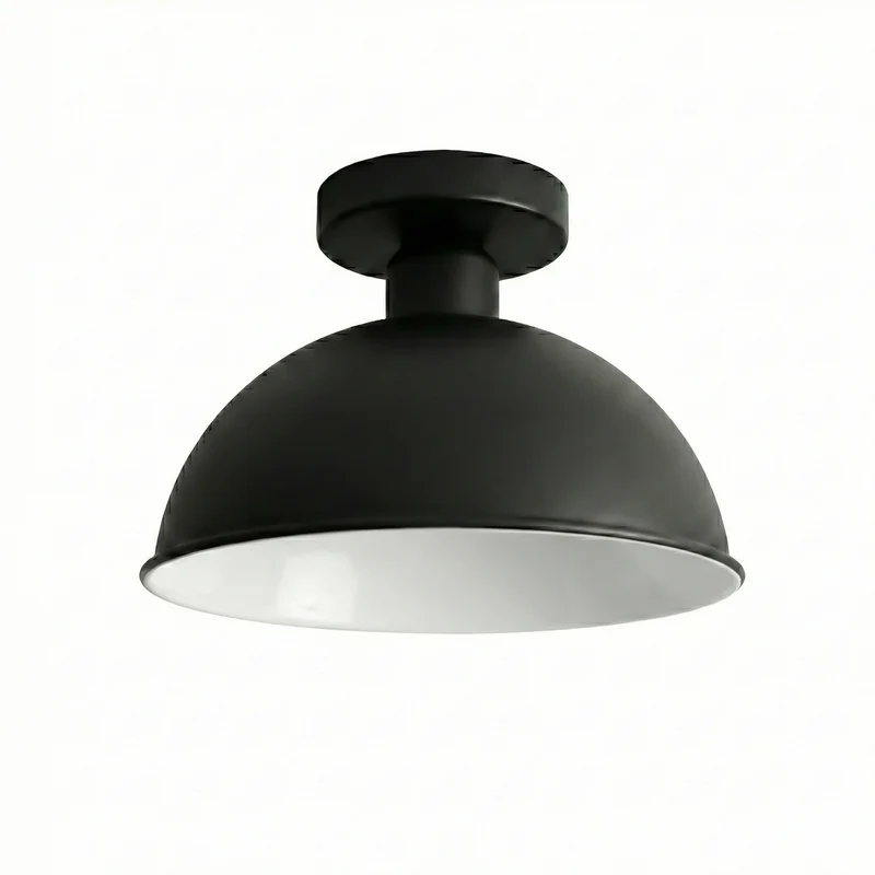 Retro Tresenleuchte Unterputz – Vintage Industrie Deckenlampe | Ø 21cm | E27 ~3573